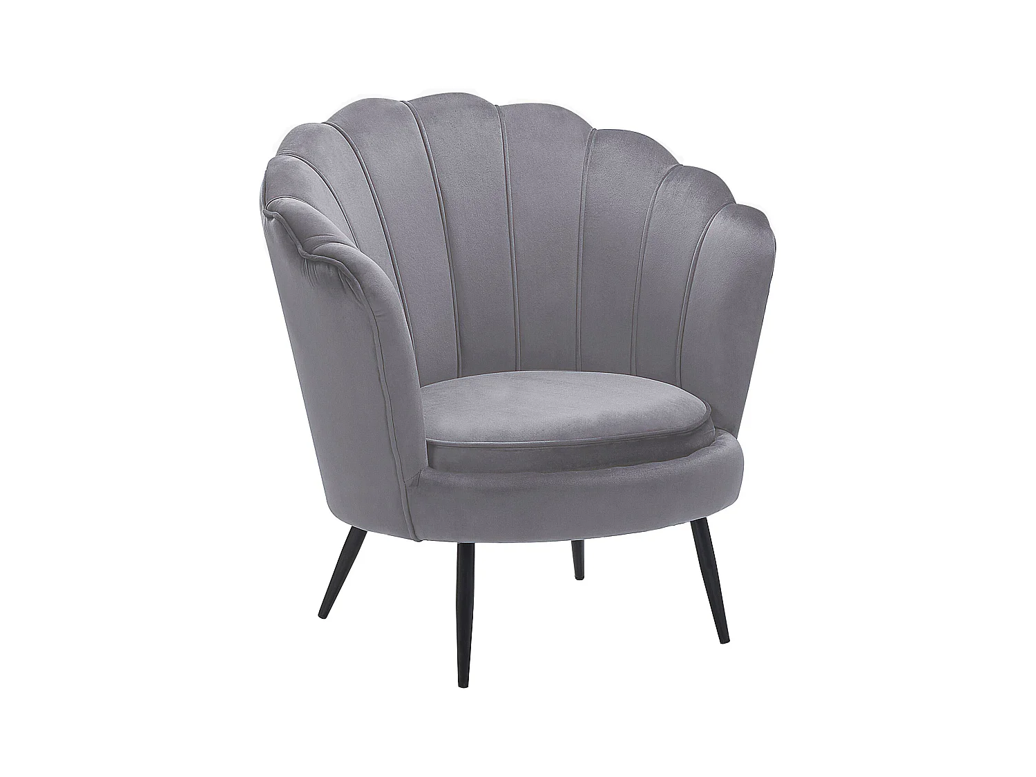 Fauteuil LOVIKKA Velours Gris
