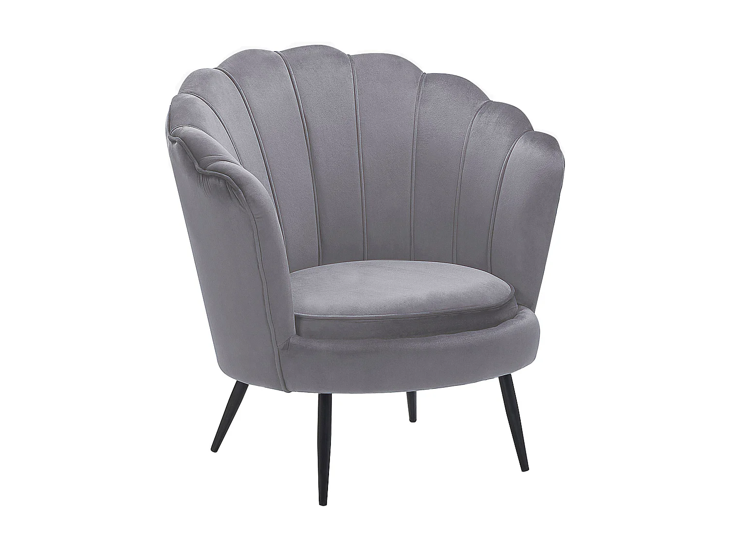 Fauteuil LOVIKKA Velours Gris