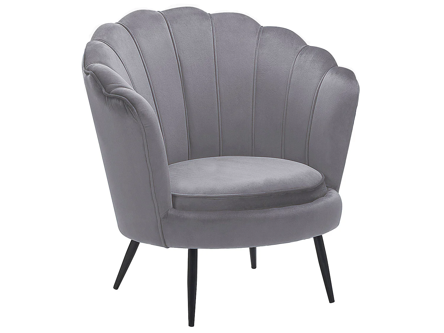 Sessel LOVIKKA Samtstoff Grau