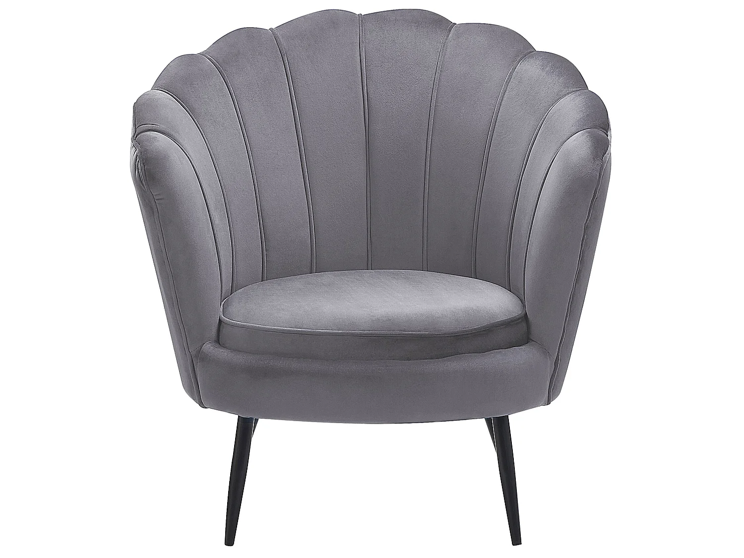 Sessel LOVIKKA Samtstoff Grau