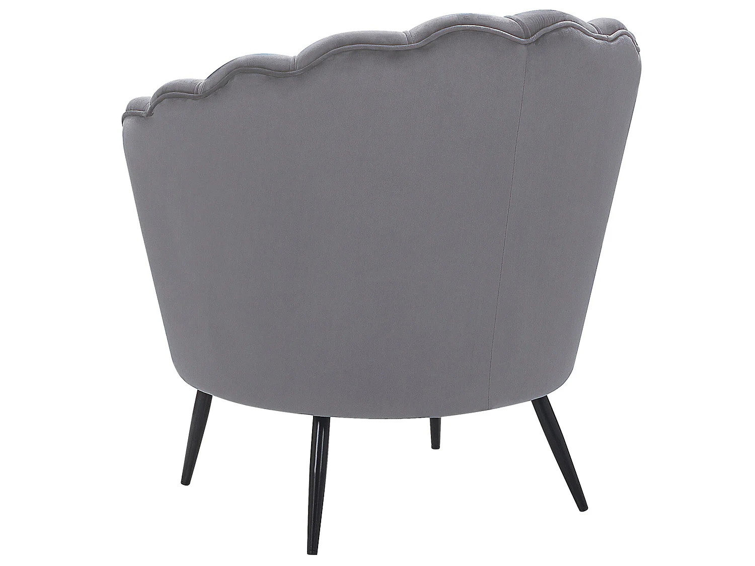 Sessel LOVIKKA Samtstoff Grau