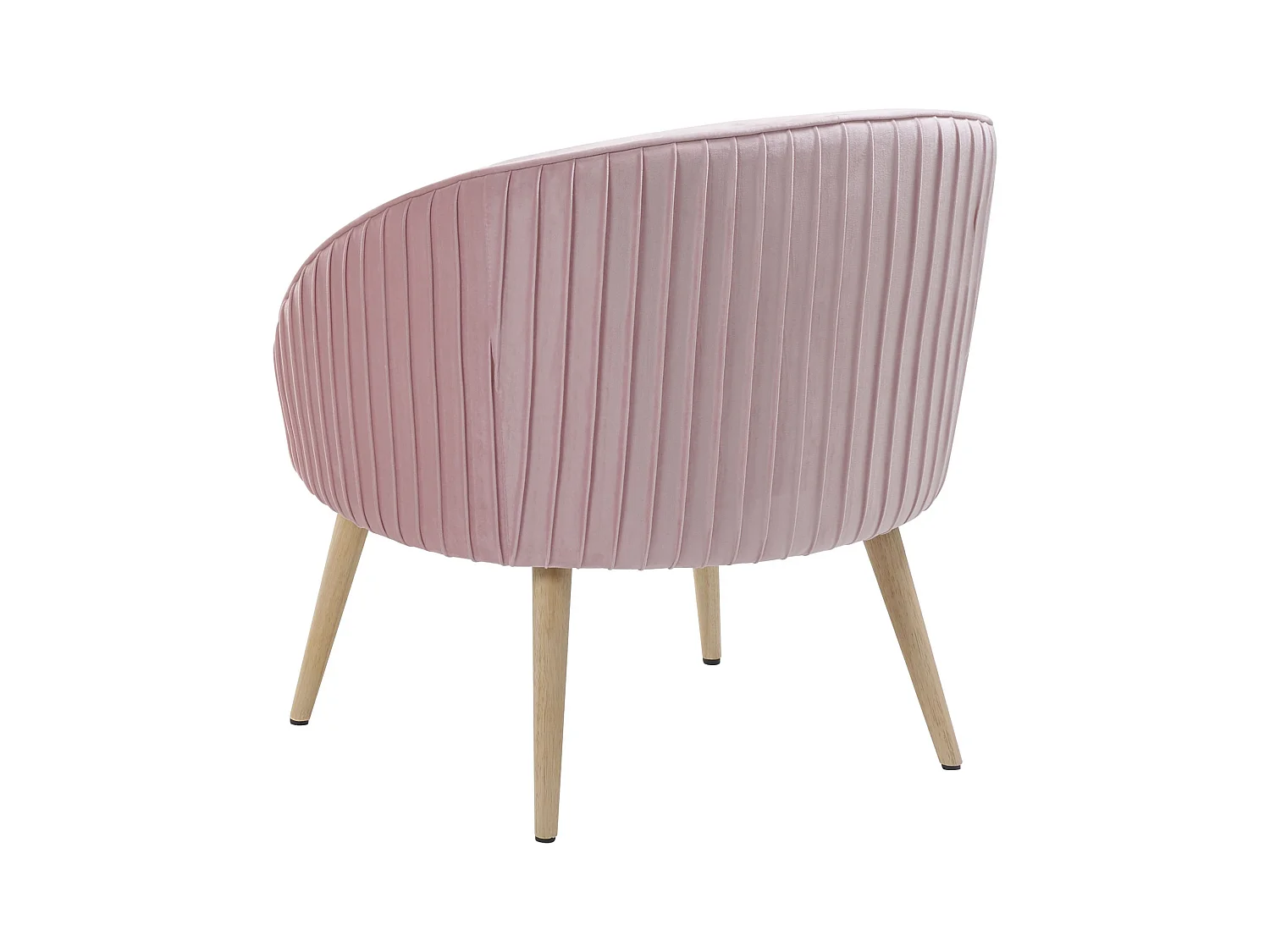 Poltrona TROMSO Velluto Rosa