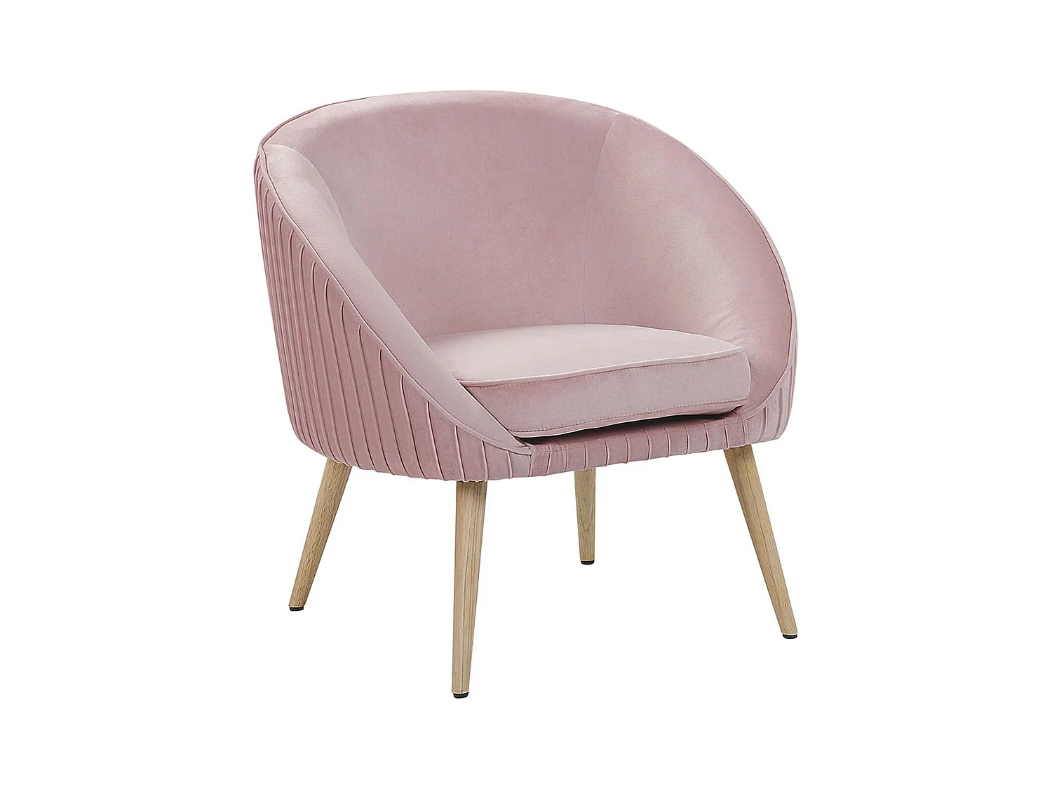 Fauteuil TROMSO Velours Rose