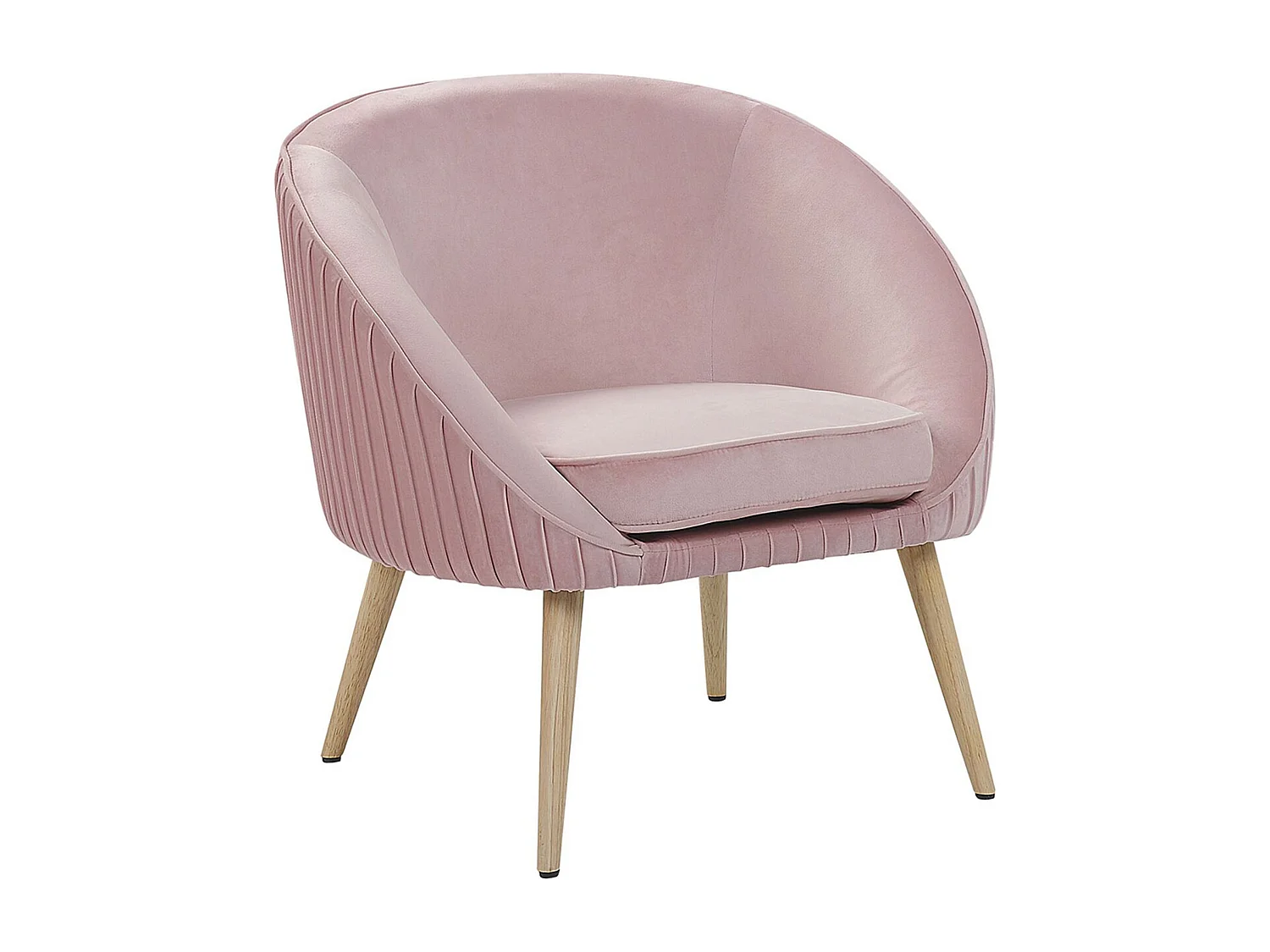 Fauteuil TROMSO Velours Rose