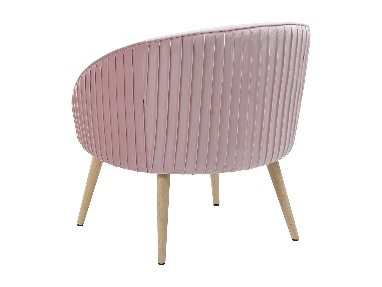 Fauteuil TROMSO Velours Rose