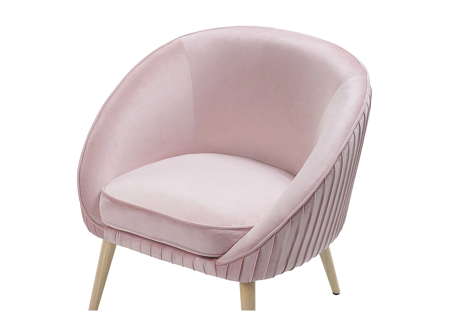Fauteuil TROMSO Velours Rose