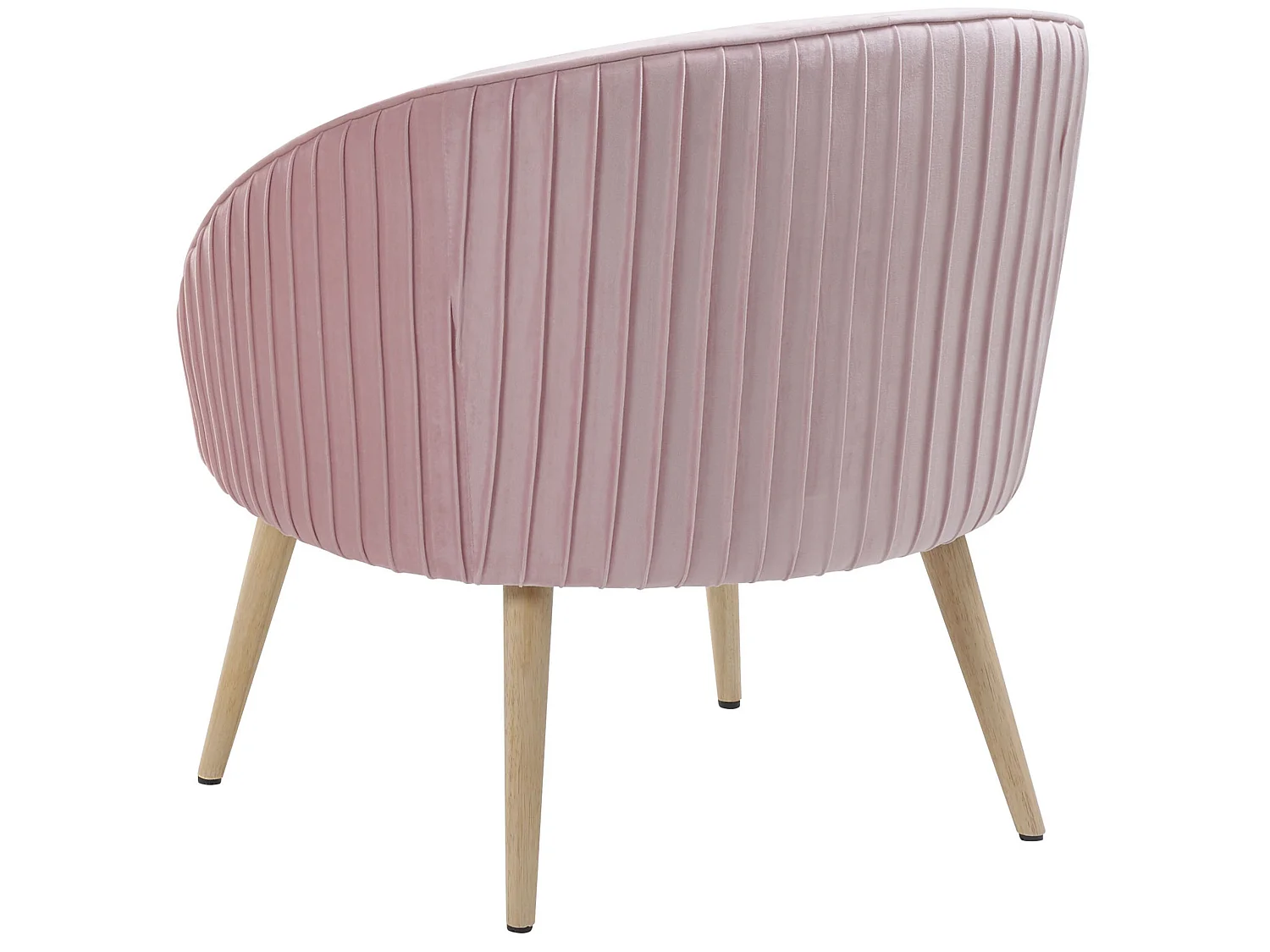 Fauteuil TROMSO Velours Rose