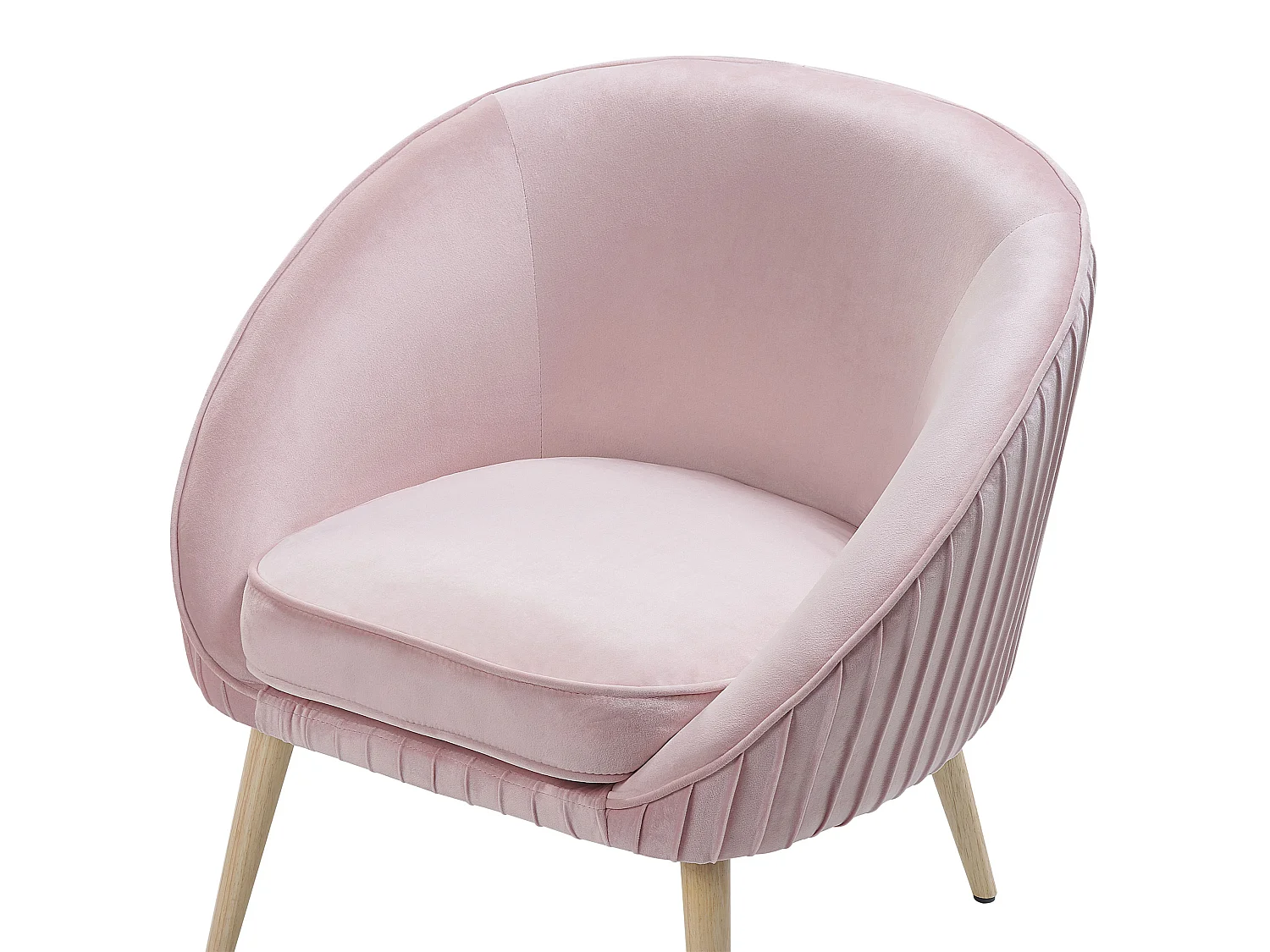 Fauteuil TROMSO Velours Rose