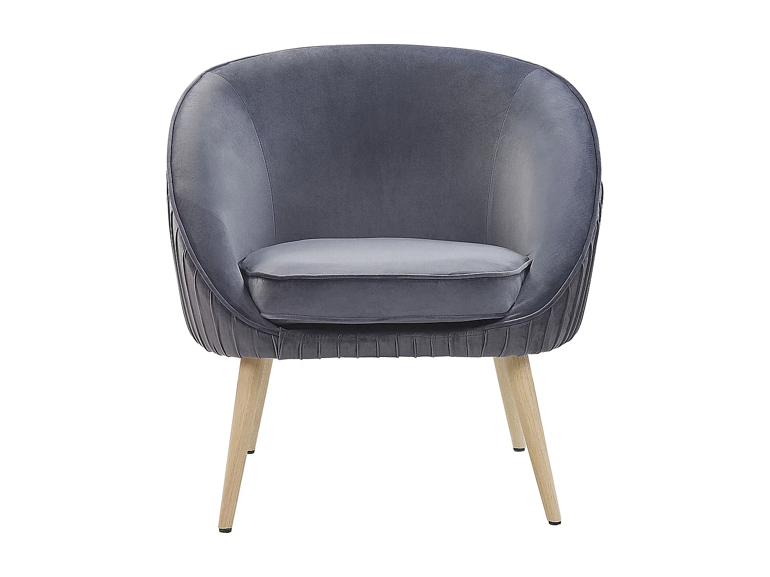Fauteuil TROMSO Velours Gris