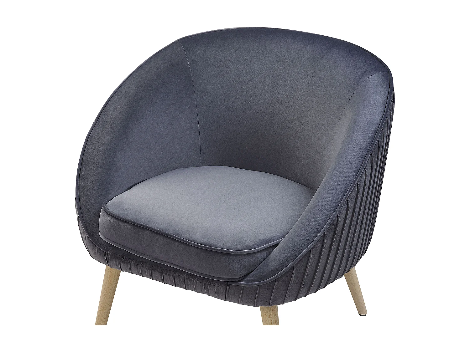 Fauteuil TROMSO Fluweel Grijs