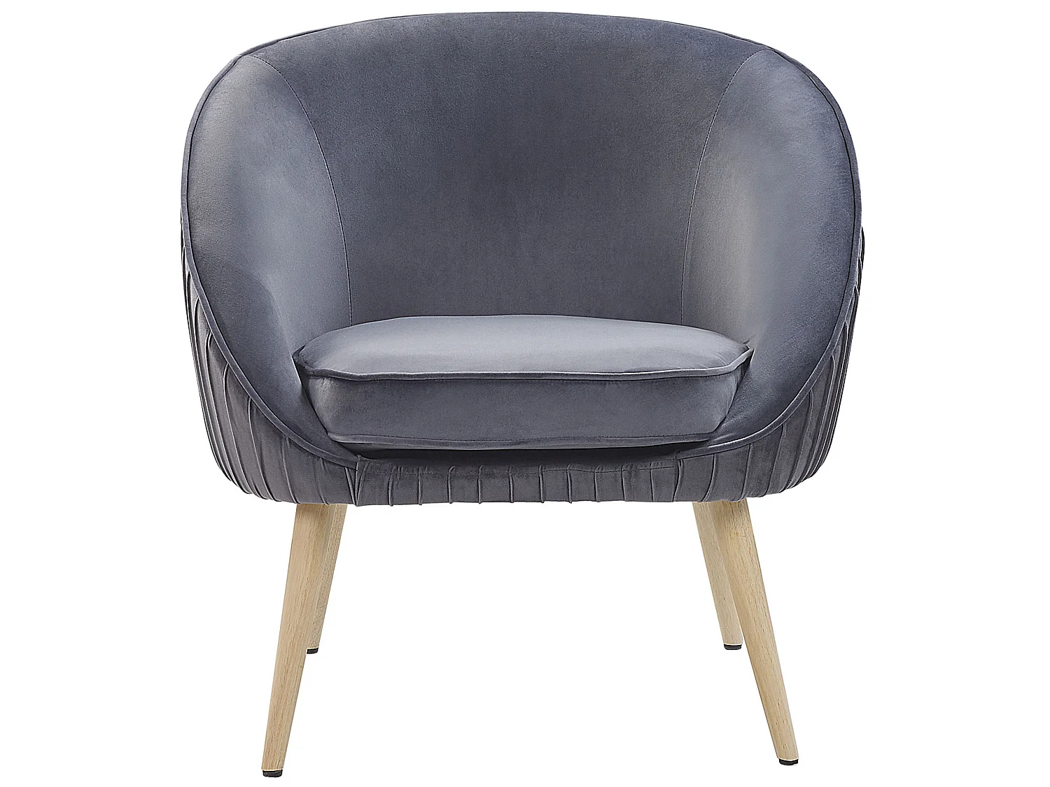 Fauteuil TROMSO Fluweel Grijs
