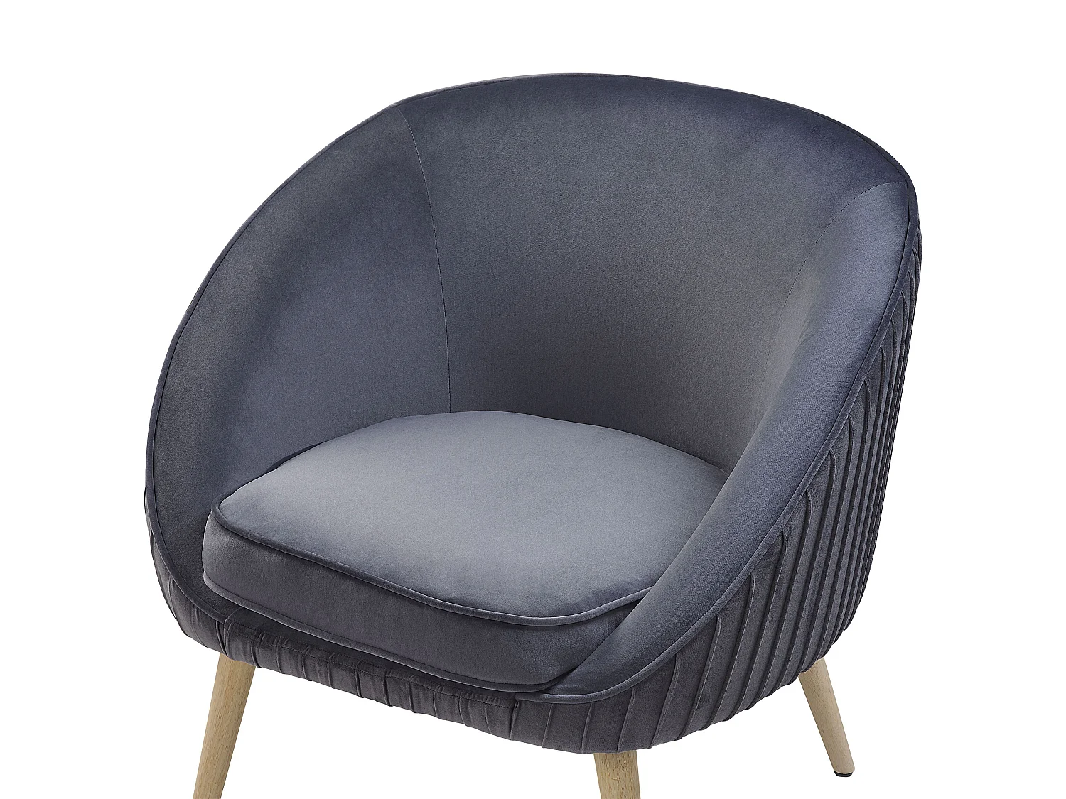 Fauteuil TROMSO Fluweel Grijs