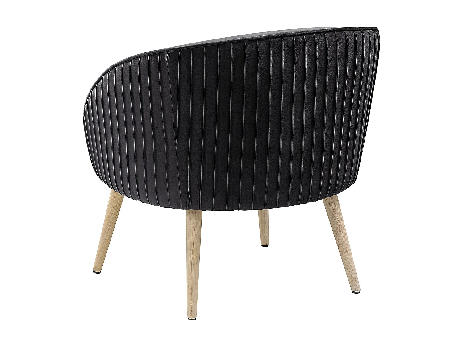 Fauteuil TROMSO Velours Noir