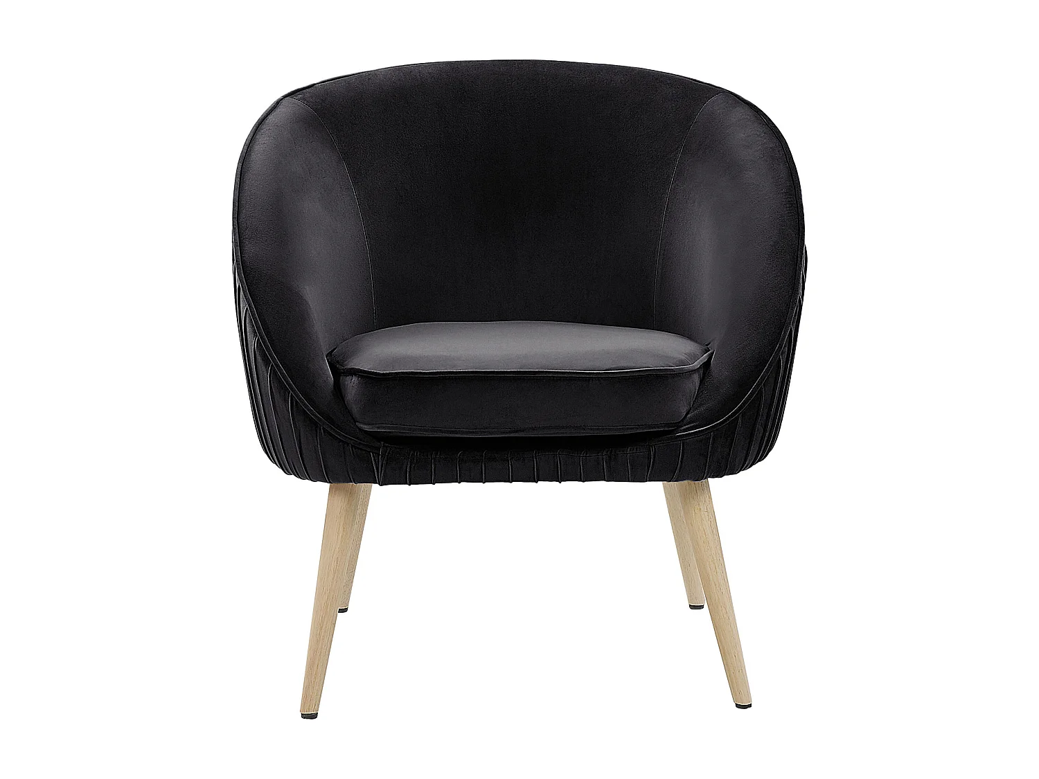 Fauteuil TROMSO Fluweel Zwart