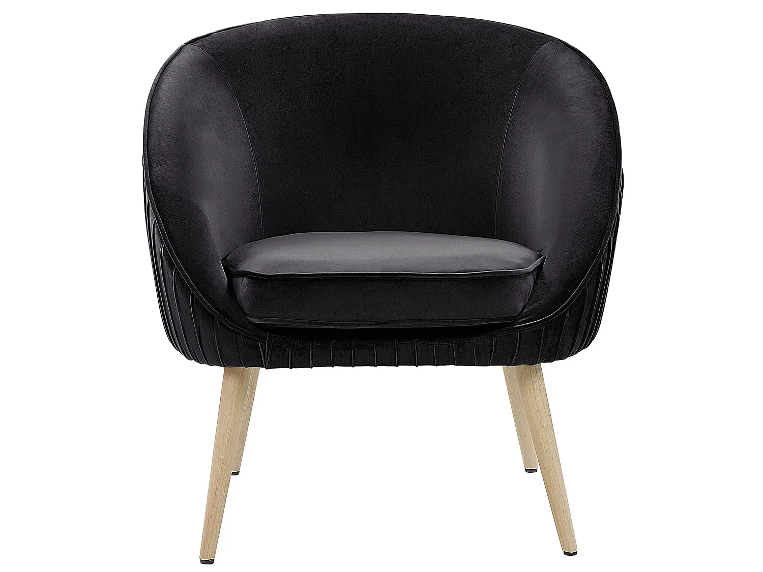 Fauteuil TROMSO Fluweel Zwart