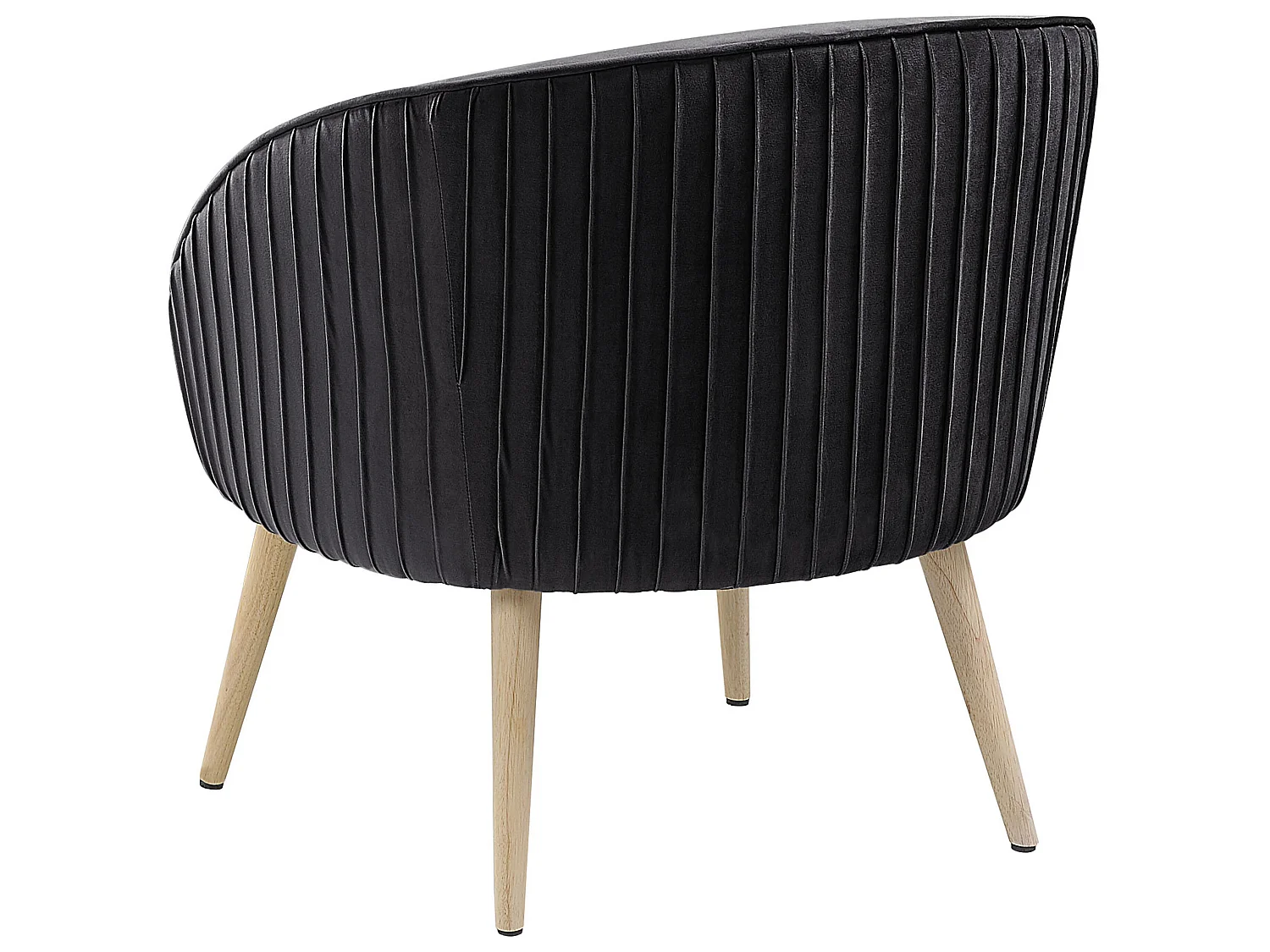 Fauteuil TROMSO Fluweel Zwart