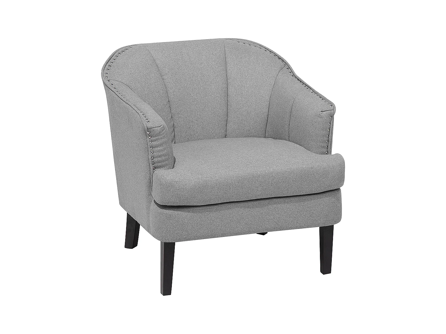Fauteuil ELVERUM Stof Lichtgrijs