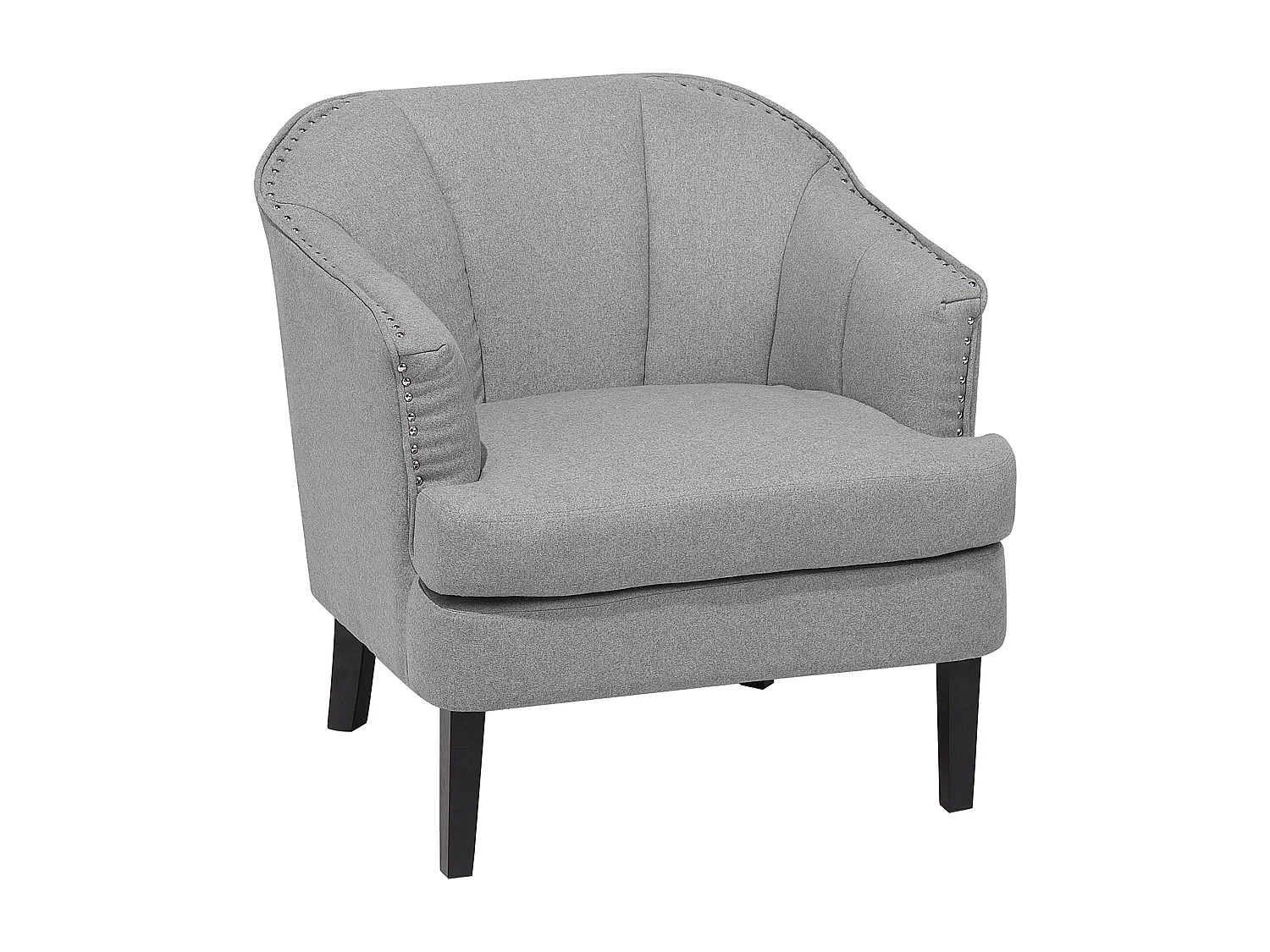Fauteuil ELVERUM Tissu Gris clair