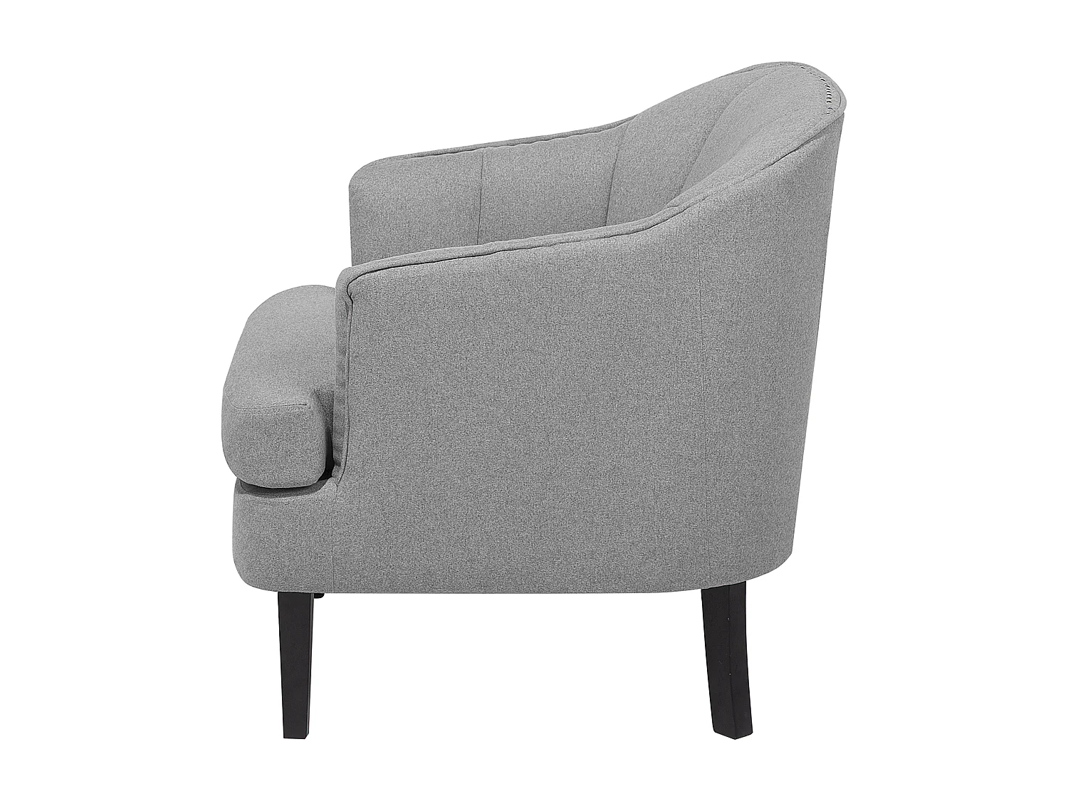 Fauteuil ELVERUM Tissu Gris clair