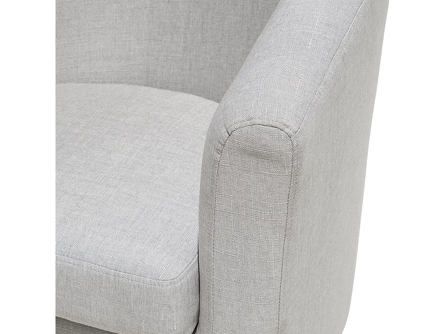 Fotel HOLDEN Z podnóżkiem Jasnoszary