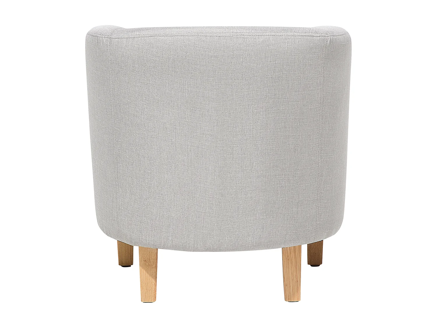 Fauteuil HOLDEN met voetenbank Stof Lichtgrijs