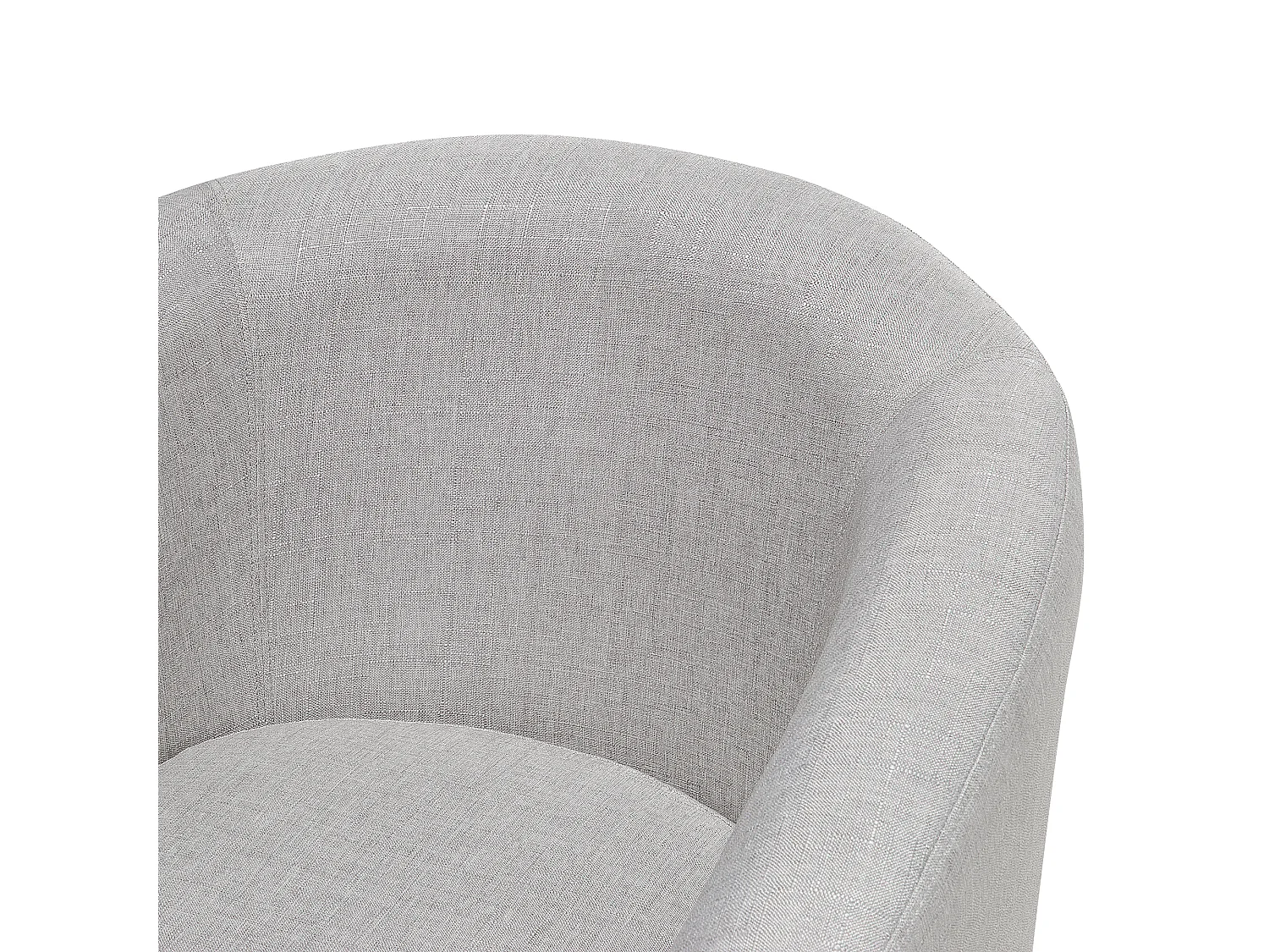 Fauteuil HOLDEN met voetenbank Stof Lichtgrijs