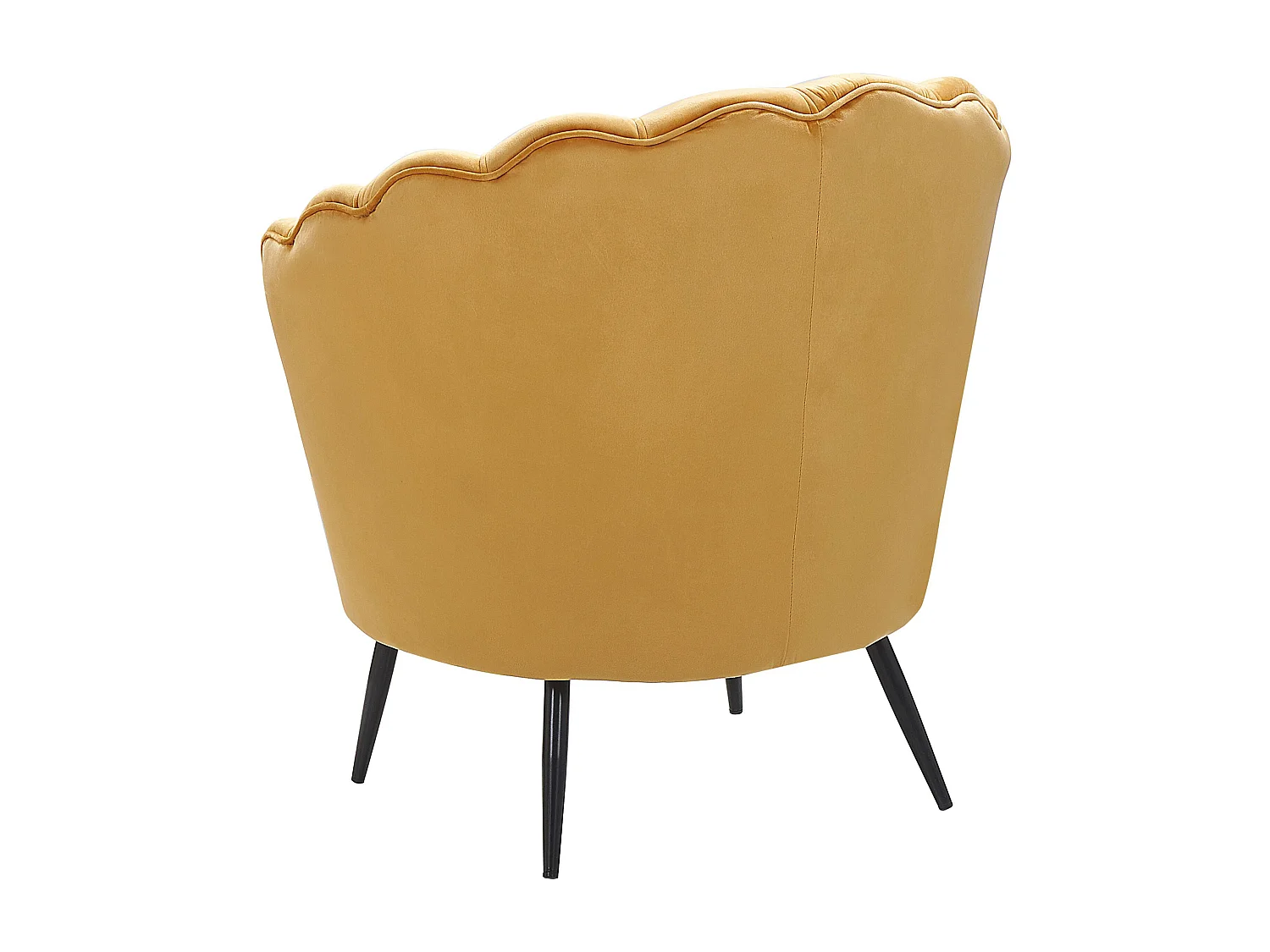 Fauteuil LOVIKKA Velours Moutarde