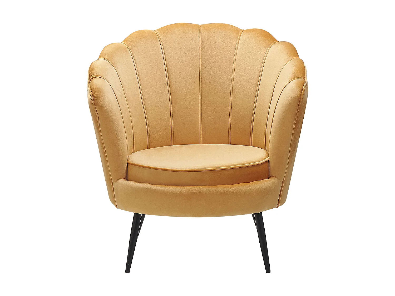 Fauteuil LOVIKKA Velours Moutarde