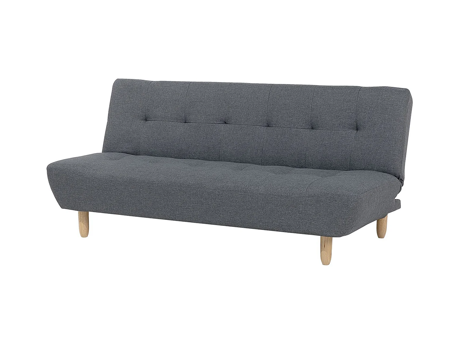 Canapé-lit 3 places ALSTEN Tissu Gris foncé