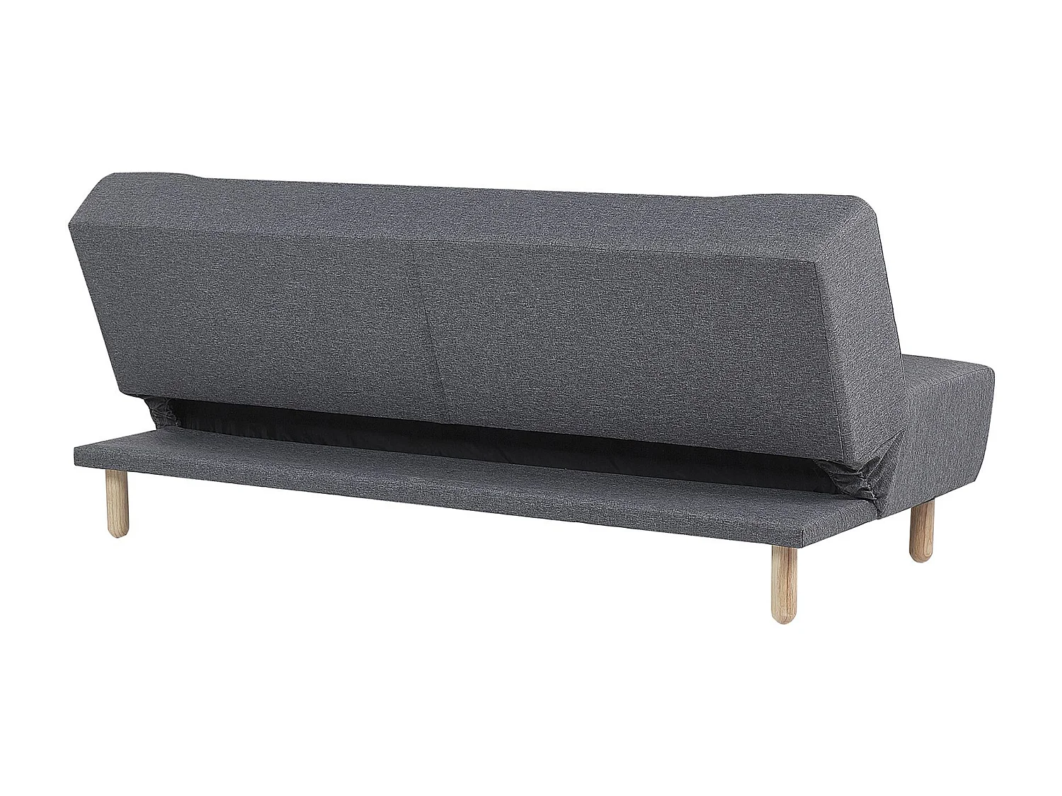 Slaapbank ALSTEN Stof Donkergrijs 3-zitter