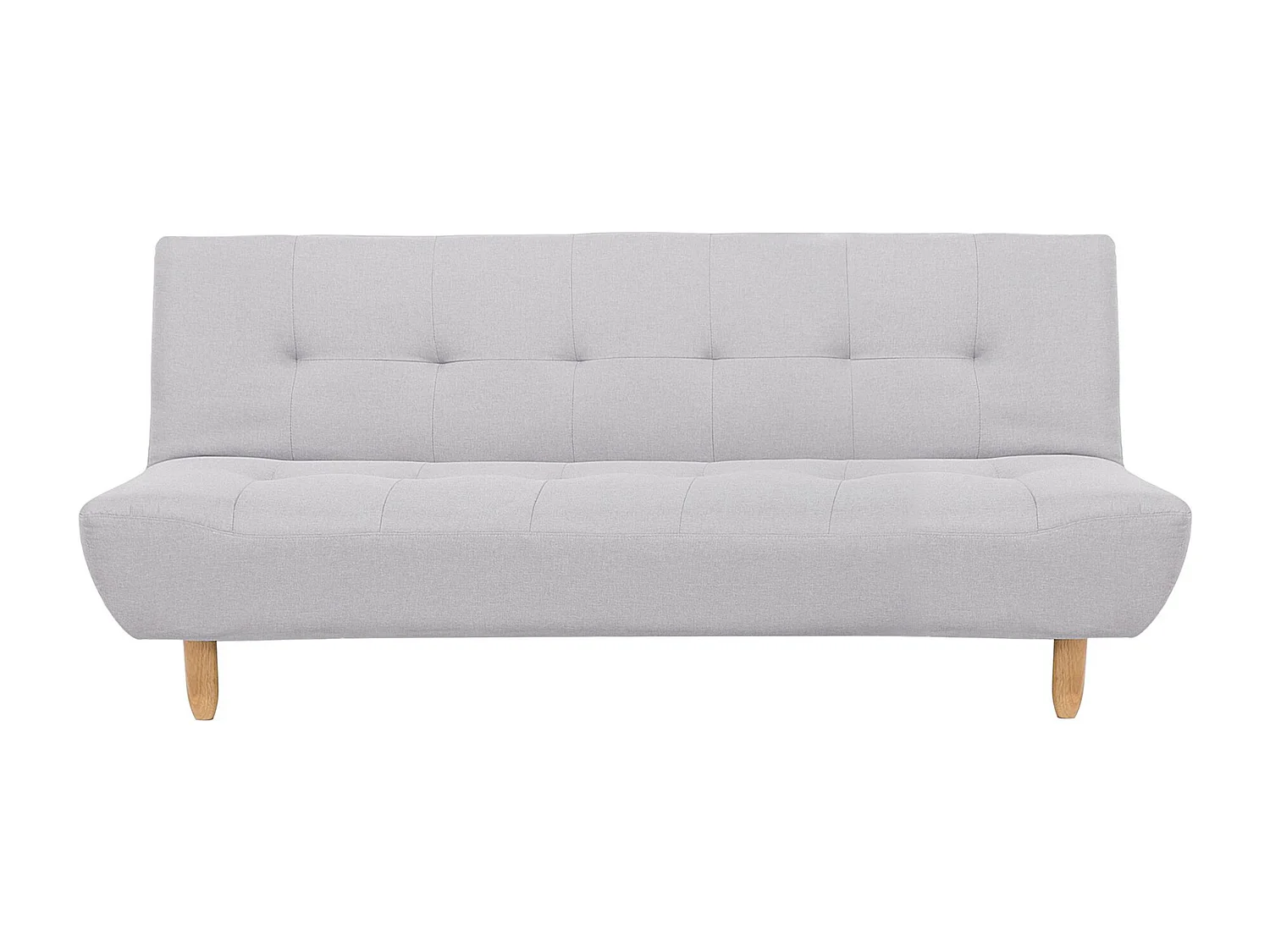 Slaapbank ALSTEN Stof Lichtgrijs 3-zitter