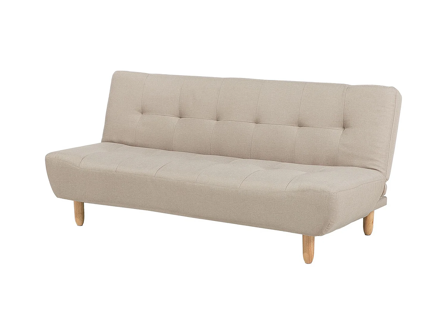 Canapé-lit 3 places ALSTEN Tissu Beige