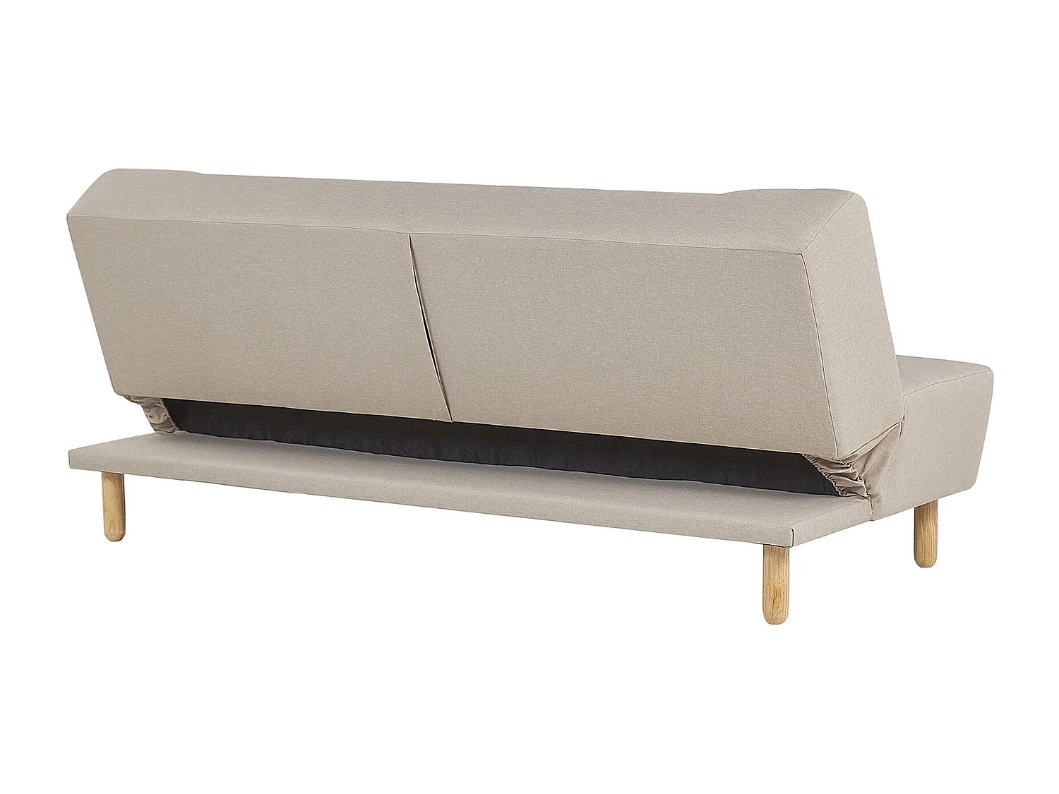 Sofá-cama ALSTEN Tecido Creme 3 lugares