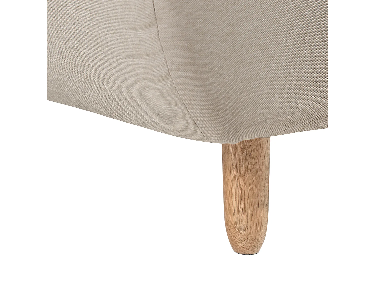 Sofá-cama ALSTEN Tecido Creme 3 lugares