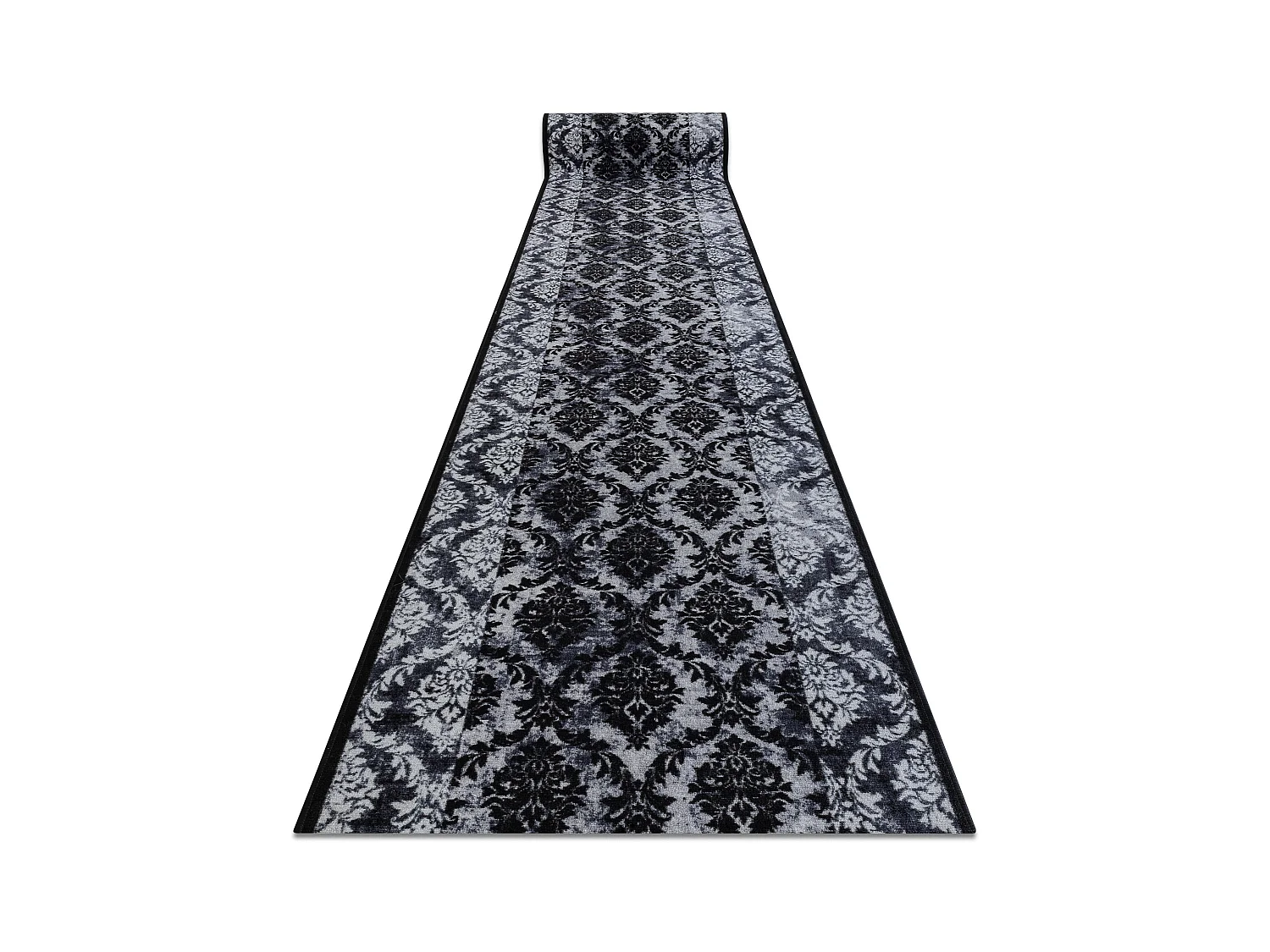 TAPIS DE COULOIR antidérapant ROMANCE gris 100x500 cm