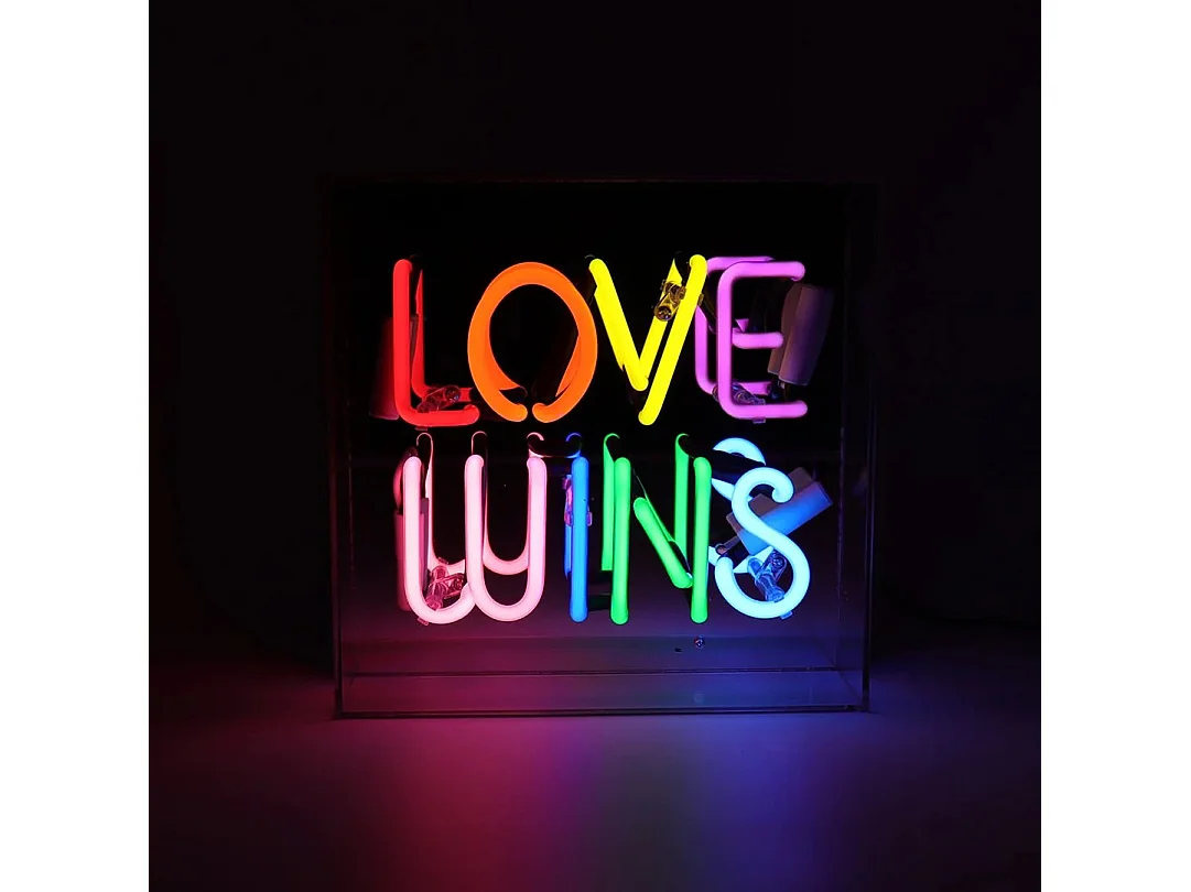 Lightbox Neon Bunt Love wins