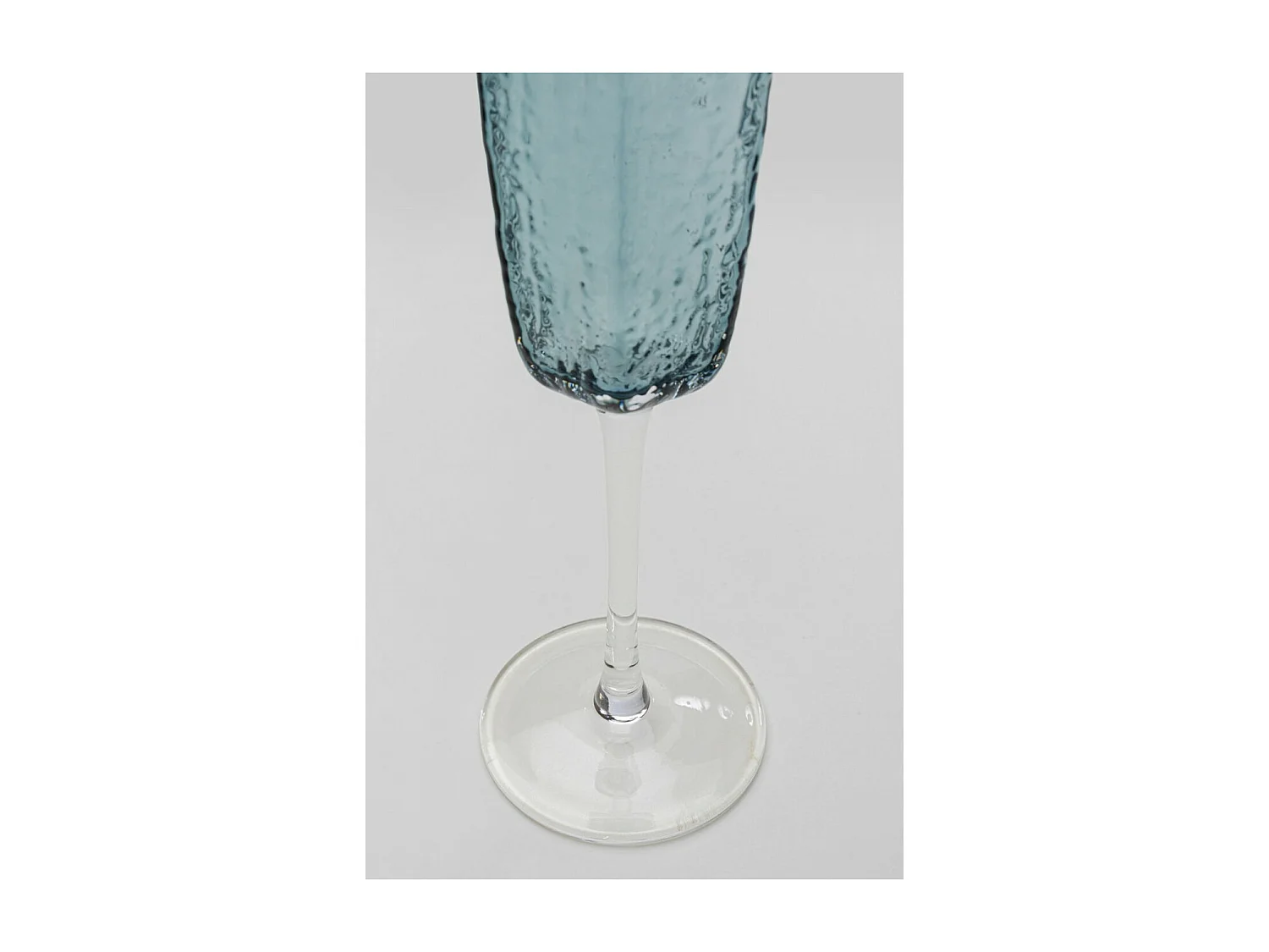 Verre à champagne Cascata bleu