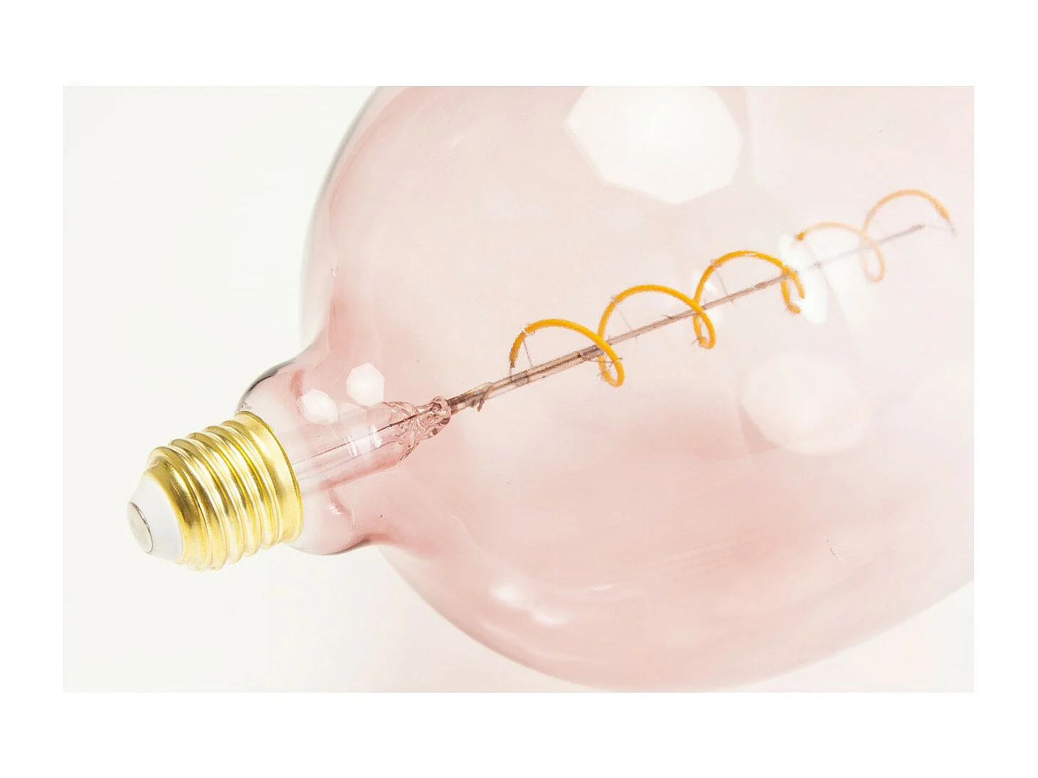 Ampoule Spiral LED Rose