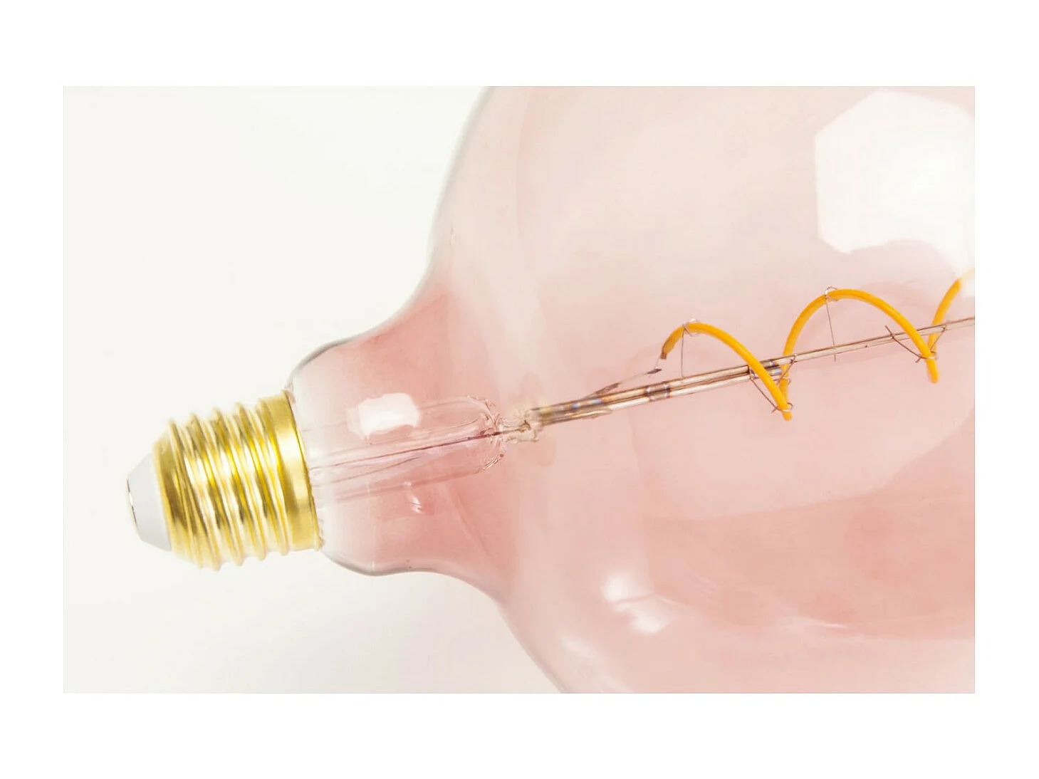 Lampadina Spiral LED rosa