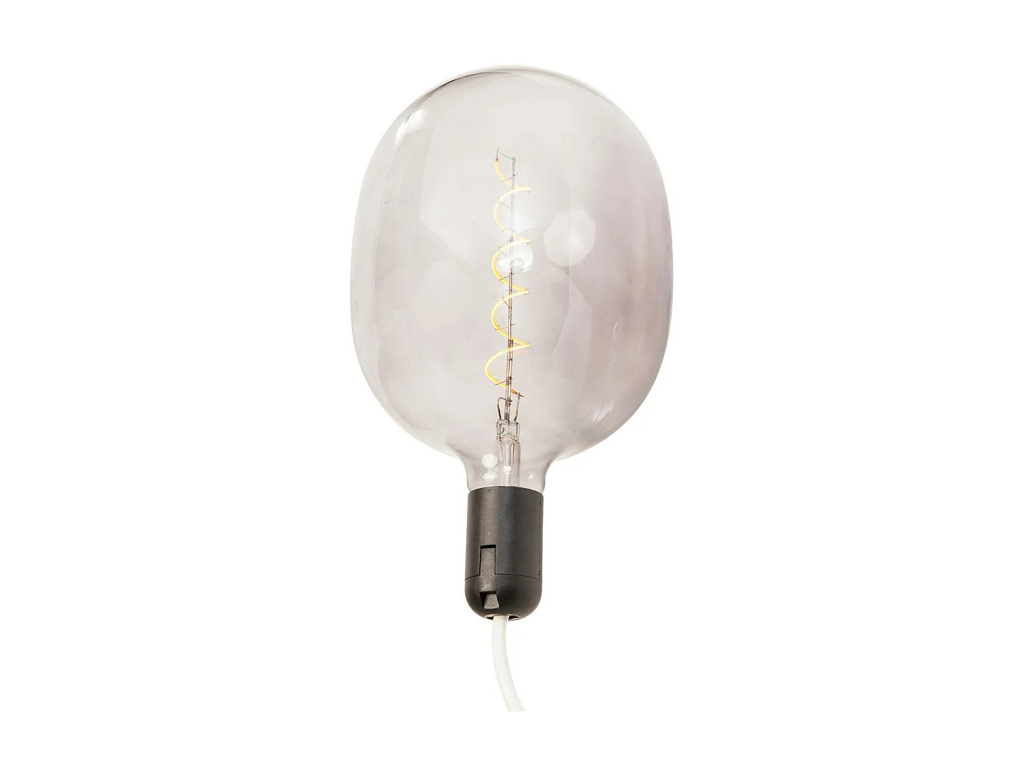 Birne Spiral LED Grau