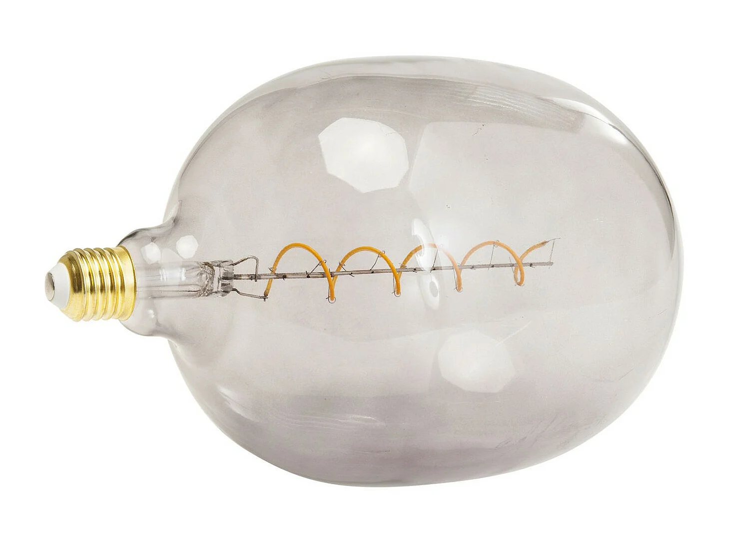 Birne Spiral LED Grau