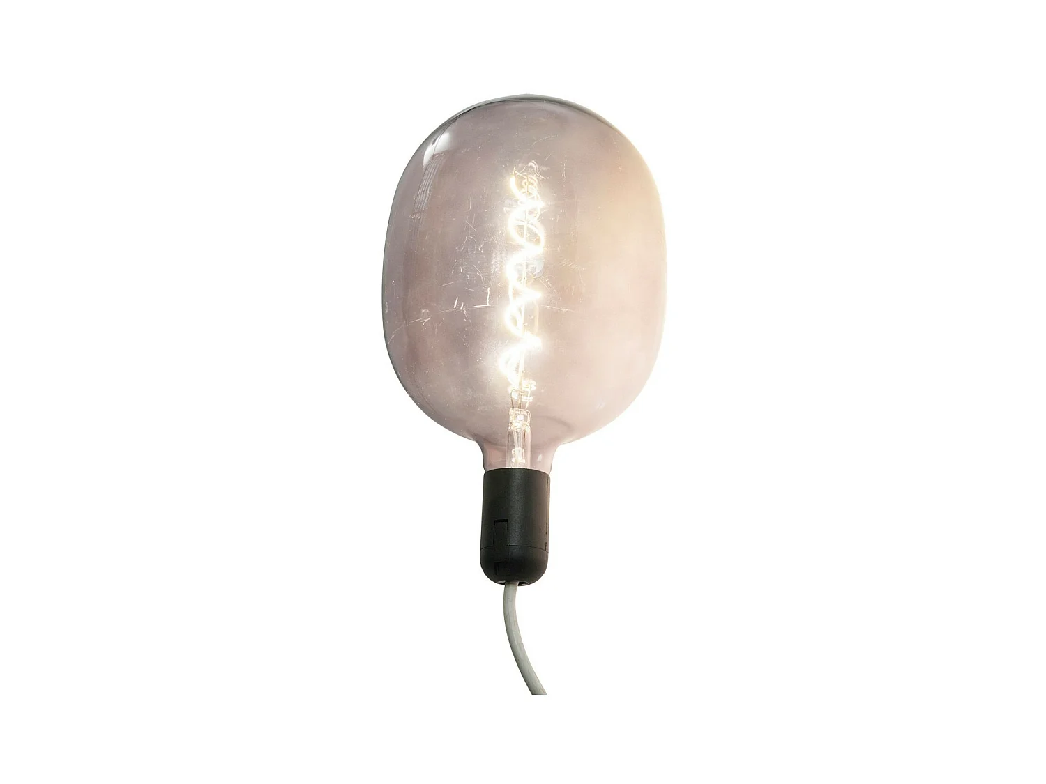 Birne Spiral LED Grau