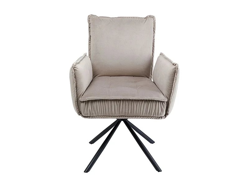 Chaise pivotante a. acc. Chelsea gris