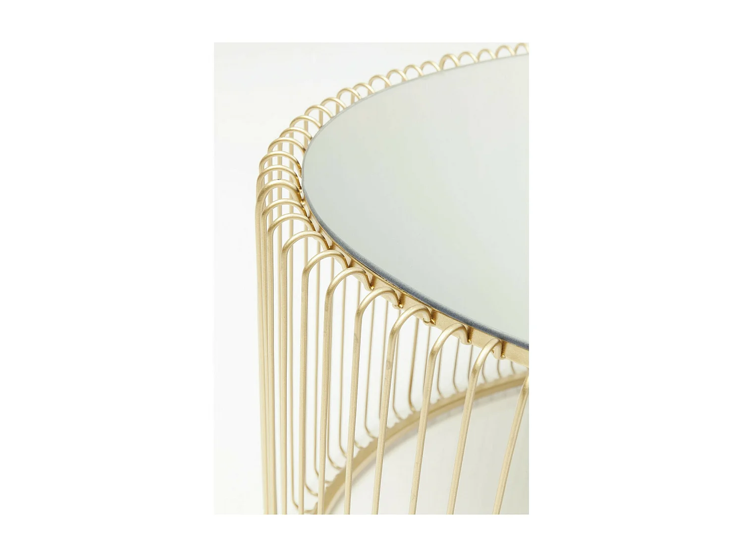 Tavolino da caffè Wire Uno ottone 60x90cm