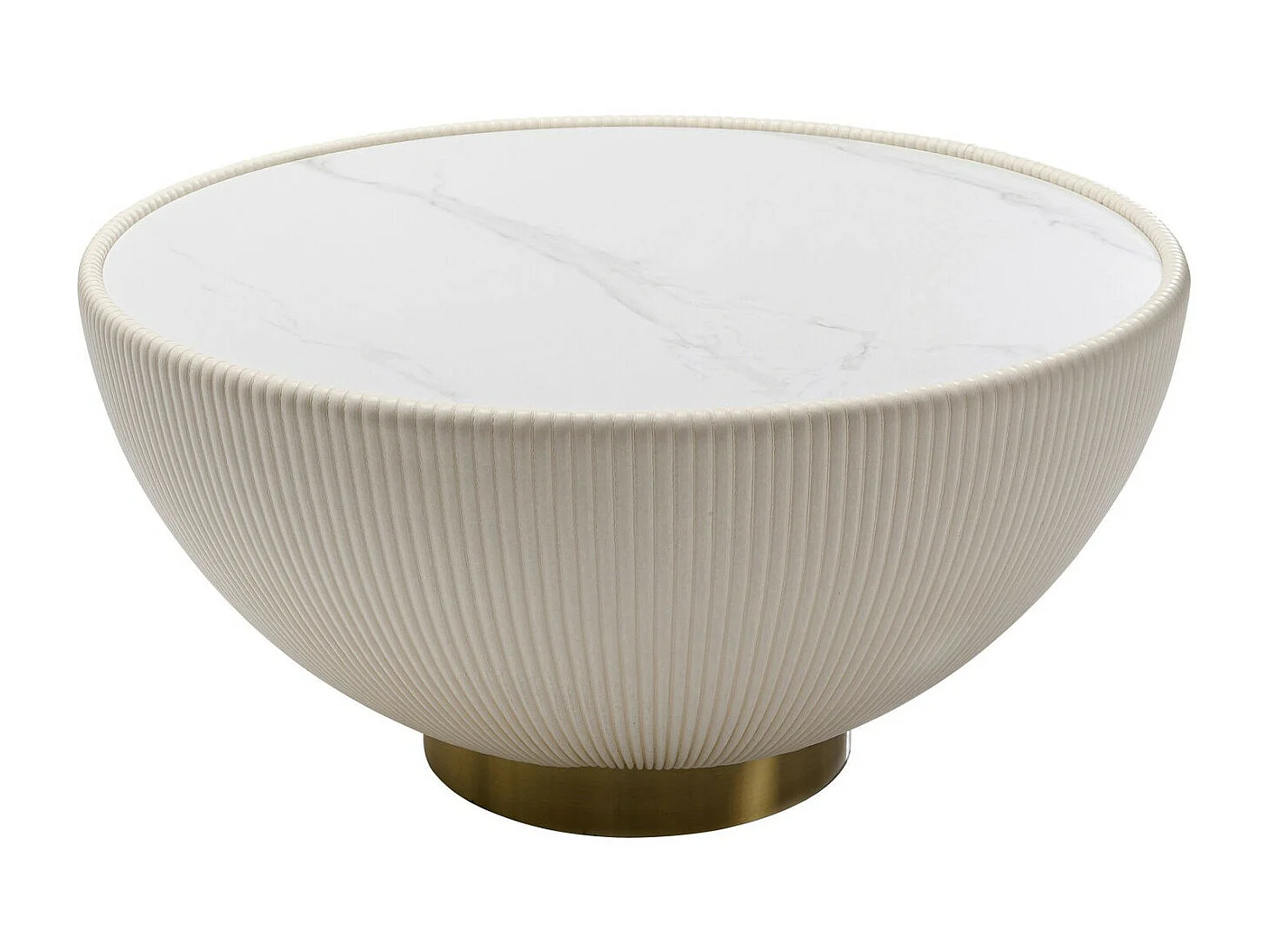 Table basse Endless Vegas blanc Ø71cm