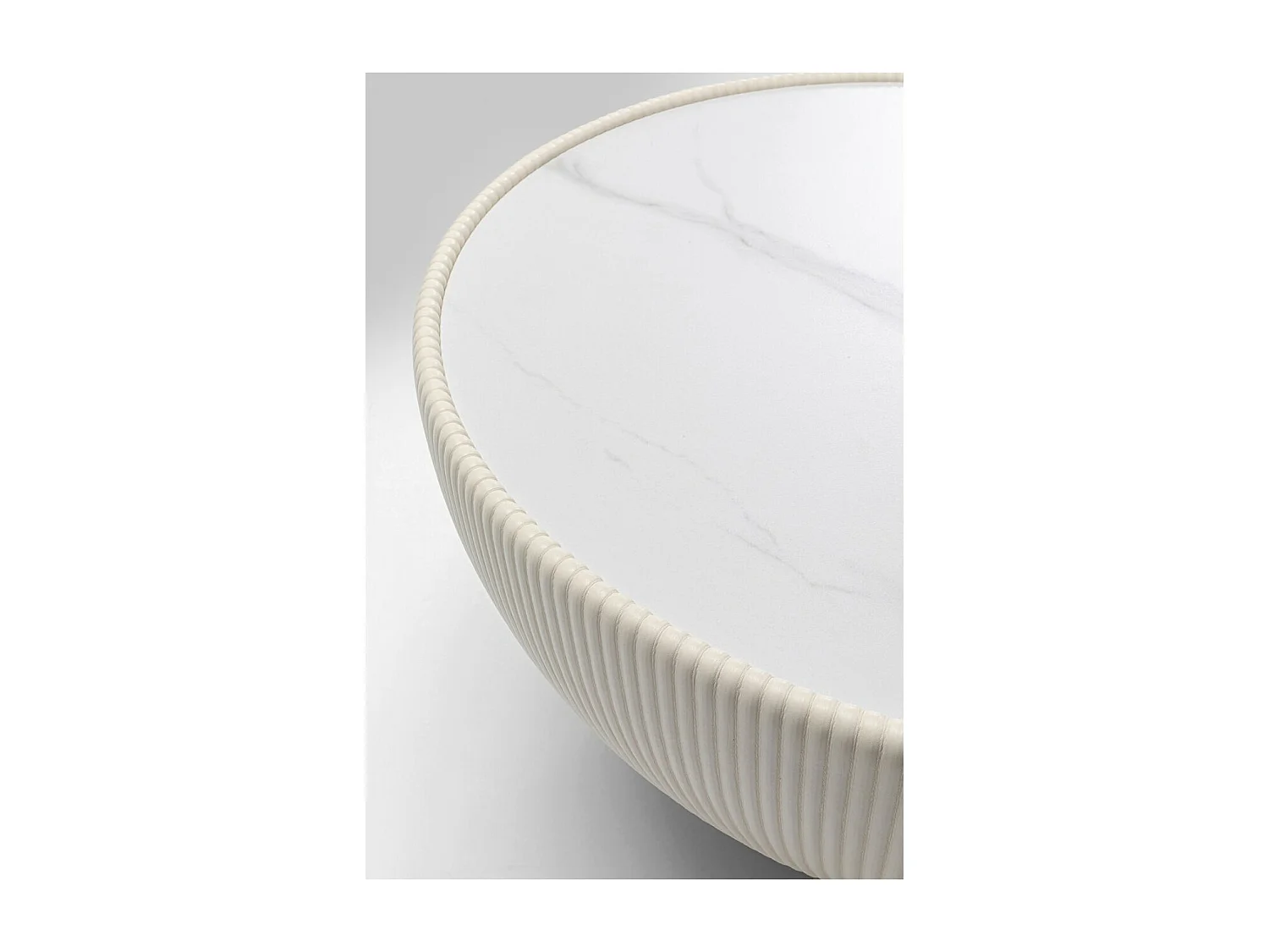 Table basse Endless Vegas blanc Ø71cm