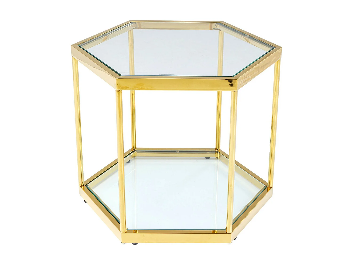 Table basse Comb doré 45