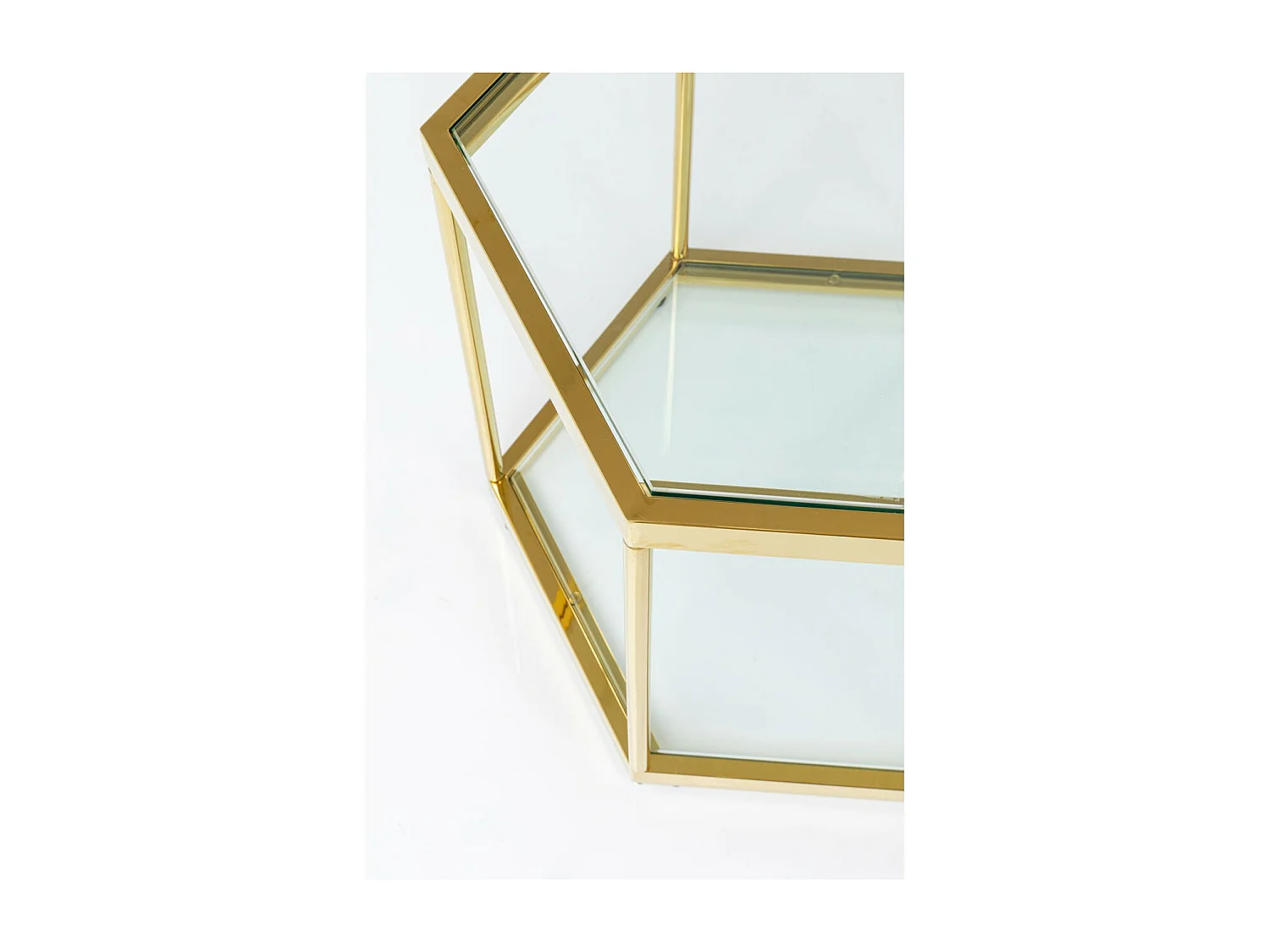 Table basse Comb doré 45