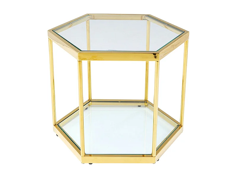 Table basse Comb doré 45