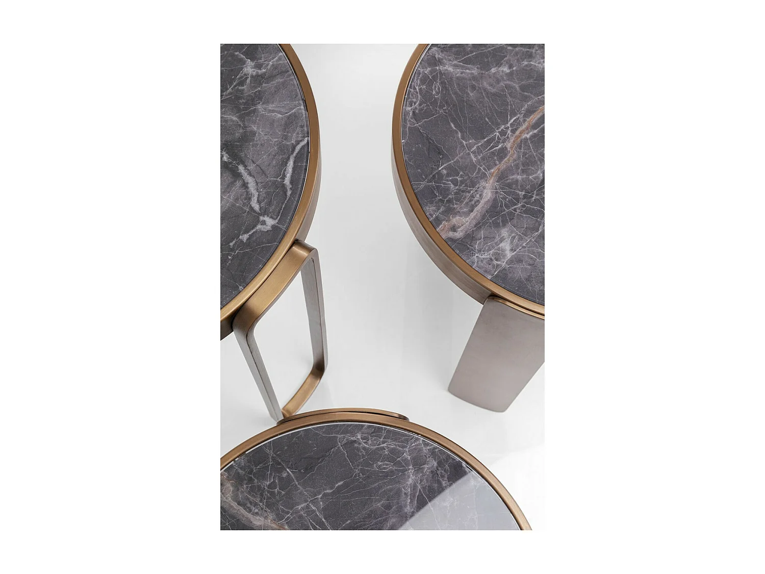 Table basse Perelli laiton (3/set)